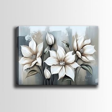 Çiçek Kanvas Tablo 100cm x 140cm