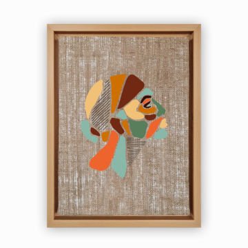 Naturel L Çerçeveli Tablo 46cm x 66cm