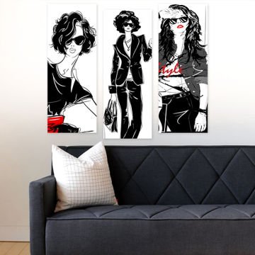 3 Parça Mdf Tablo 20cm x 50cm