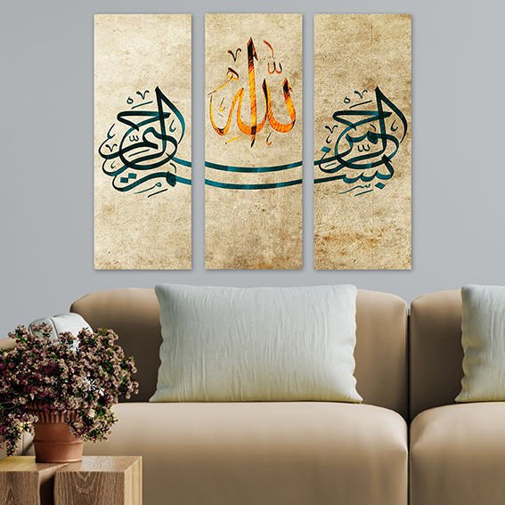 3 Parçalı Mdf Tablolar 20cm x 50cm
