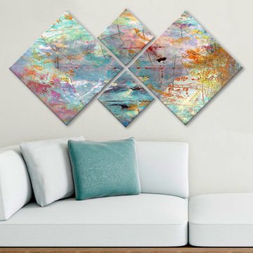 4 Parçalı Mdf Tablo