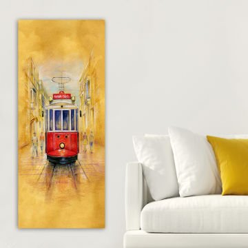 Dikey Kanvas Tablo 40cm x 100cm