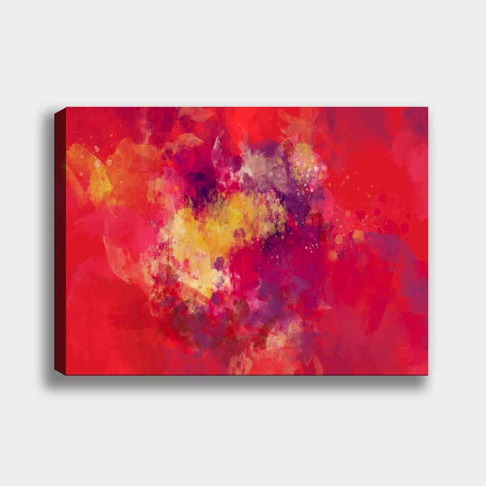 Pembe Soyut Kanvas Tablo 50cm x 70cm