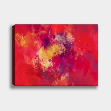 Pembe Soyut Kanvas Tablo 50cm x 70cm