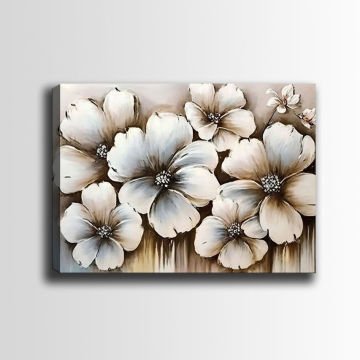 Çiçek Kanvas Tablo 90cm x 130cm