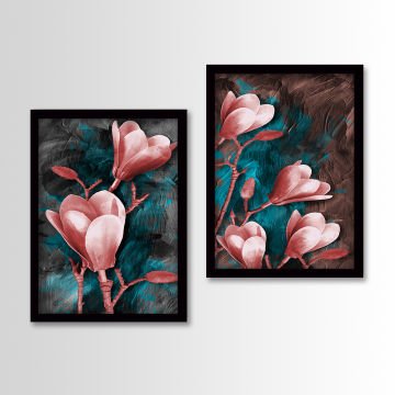 2 Parçalı Siyah Çerçeveli Tablo