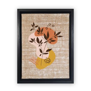 Siyah L Çerçeveli Tablo 96cm x 136cm