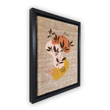 Siyah L Çerçeveli Tablo 96cm x 136cm