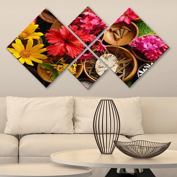 4 Parçalı Mdf Tablo