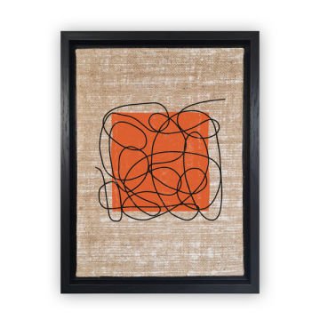 Siyah L Çerçeveli Tablo 36cm x 46cm