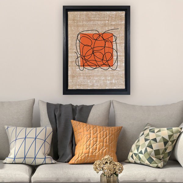 Siyah L Çerçeveli Tablo 36cm x 46cm