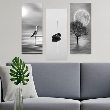 3 Parçalı Mdf Tablolar 20cm x 50cm