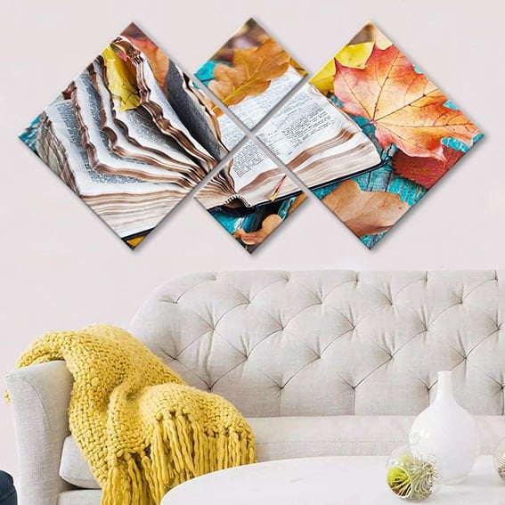 4 Parçalı Mdf Tablo