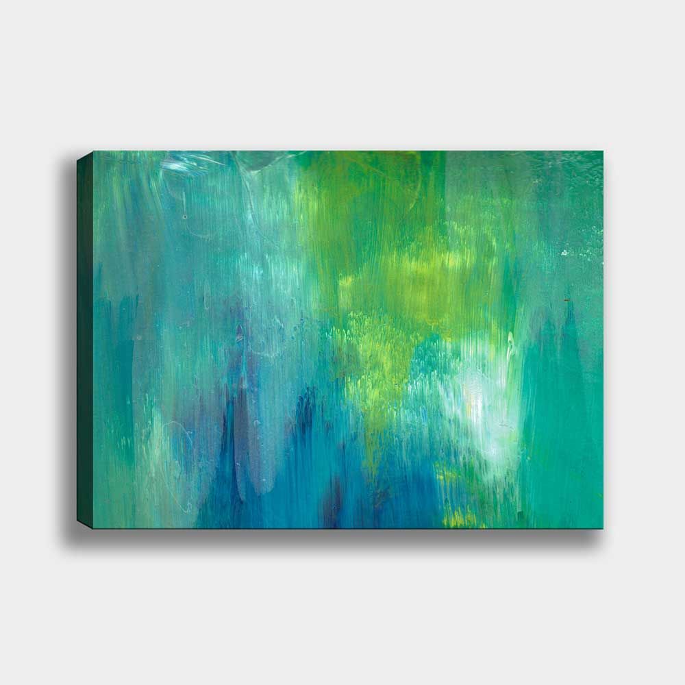 Mavi Soyut Kanvas Tablo 30cm x 40cm