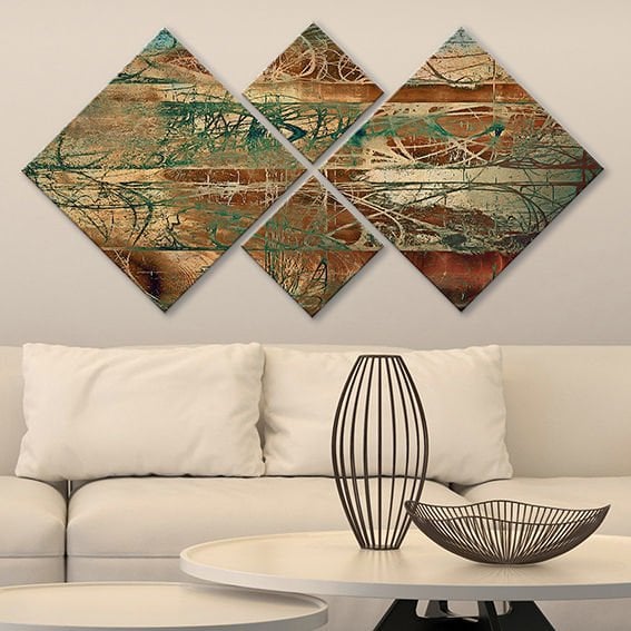 4 Parçalı Mdf Tablo