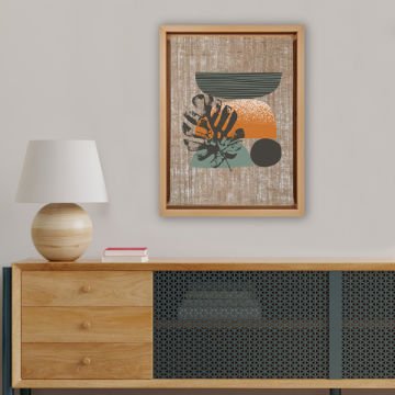 Naturel L Çerçeveli Tablo 96cm x 136cm