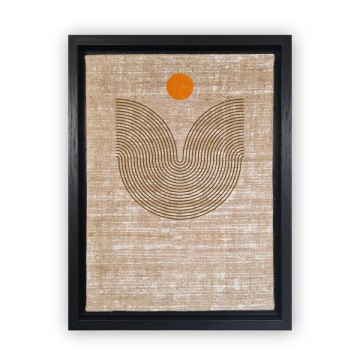 Siyah L Çerçeveli Tablo 66cm x 96cm
