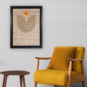 Siyah L Çerçeveli Tablo 66cm x 96cm