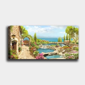 Yatay Kanvas Tablo 30cm x 90cm