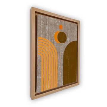 Naturel L Çerçeveli Tablo 96cm x 136cm