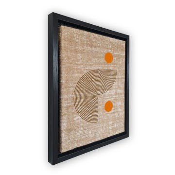 Siyah L Çerçeveli Tablo 96cm x 136cm