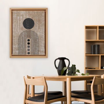 Naturel L Çerçeveli Tablo 66cm x 96cm