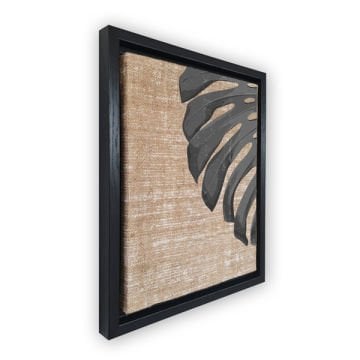 Siyah L Çerçeveli Tablo 96cm x 136cm