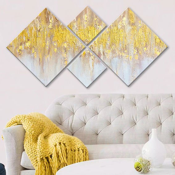 4 Parçalı Mdf Tablo