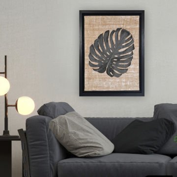 Siyah L Çerçeveli Tablo 66cm x 96cm