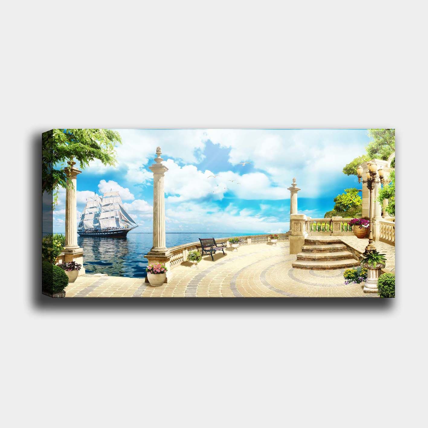 Yatay Kanvas Tablo 60cm x140cm