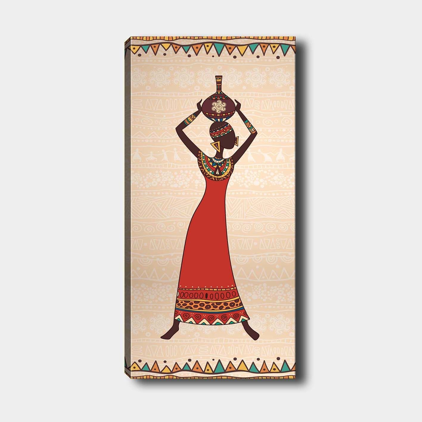Dikey Kanvas Tablo 30cm x 90cm