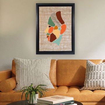 Siyah L Çerçeveli Tablo 66cm x 96cm