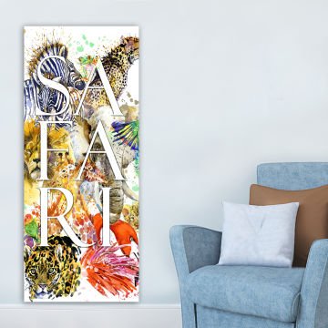Dikey Kanvas Tablo 60cm x140cm