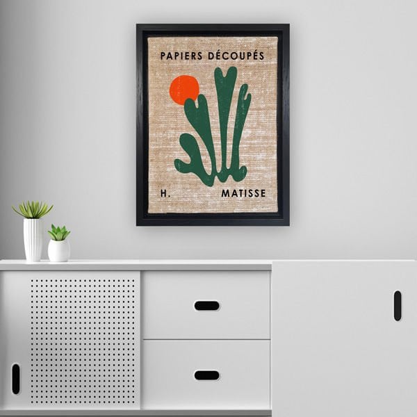 Siyah L Çerçeveli Tablo 66cm x 96cm