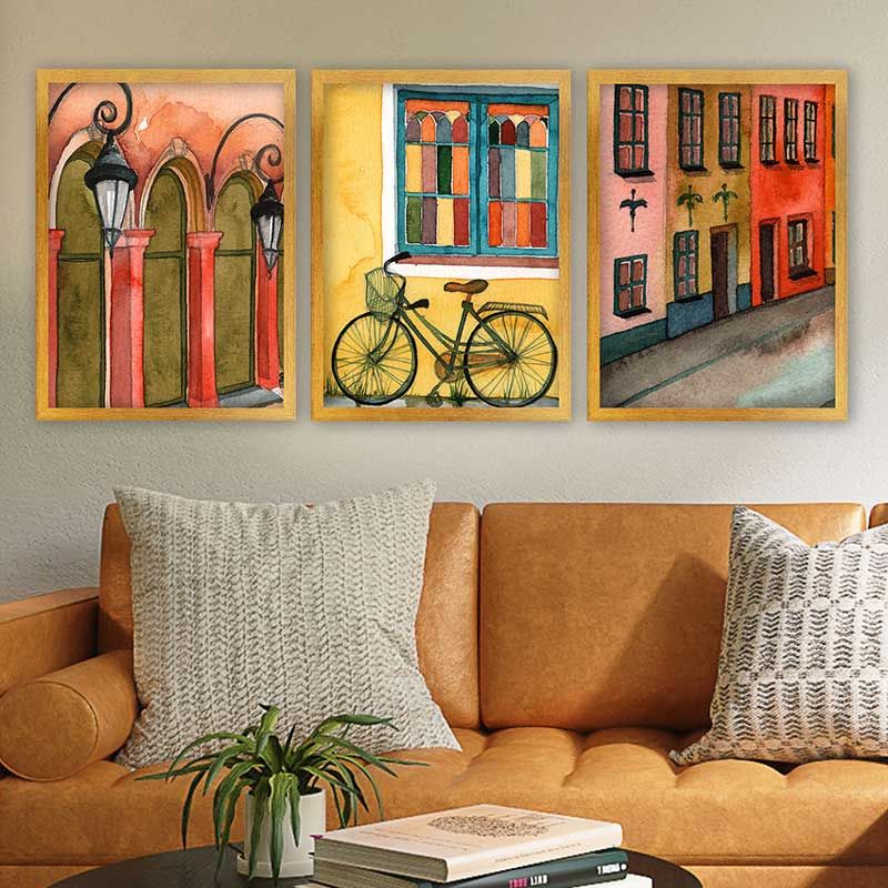 3 Parçalı Çerçeveli Tablo