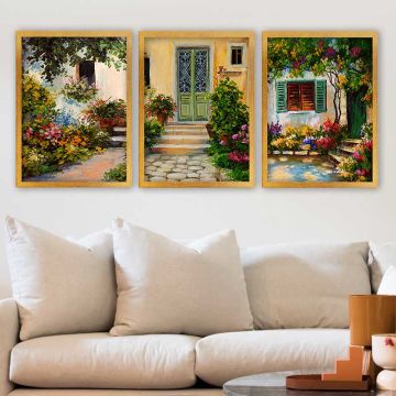 3 Parçalı Çerçeveli Tablo