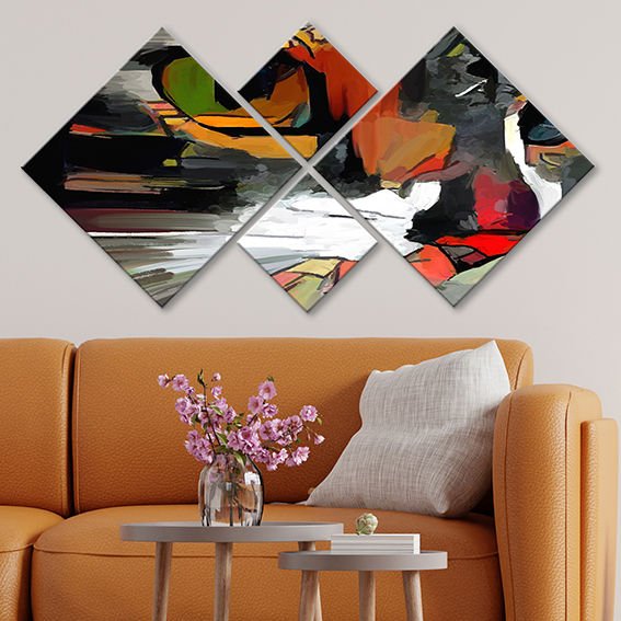 4 Parçalı Mdf Tablo 40cm x 40cm