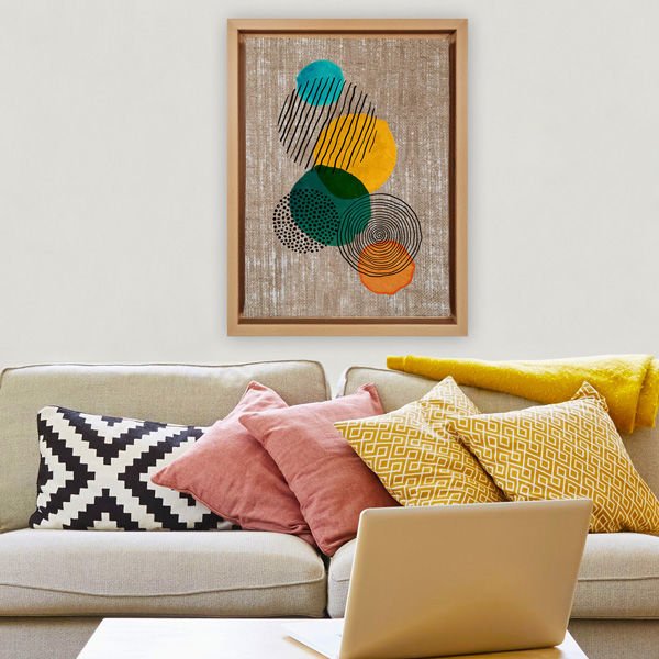 Naturel L Çerçeveli Tablo 46cm x 66cm