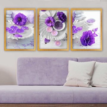 3 Parçalı Çerçeveli Tablo