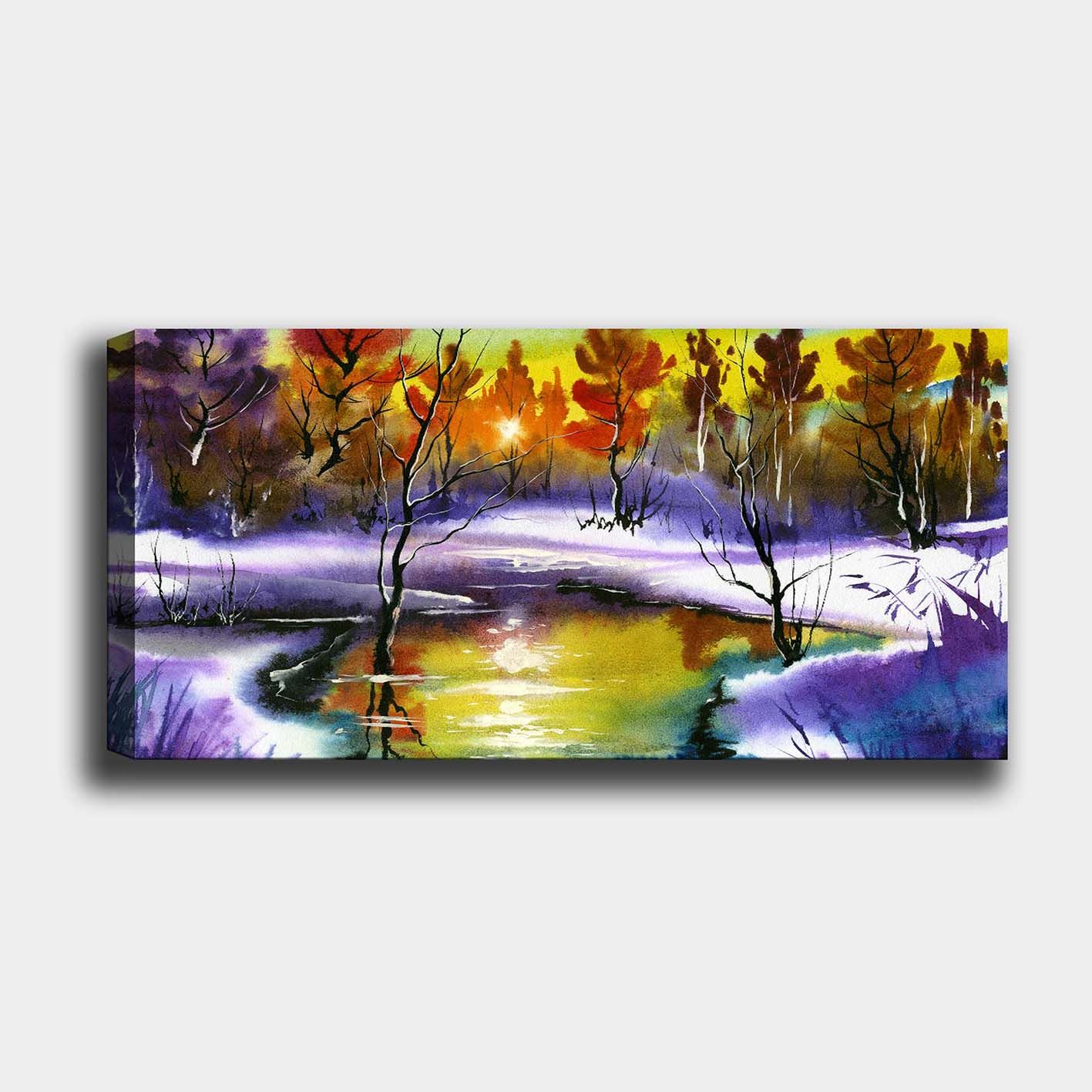 Yatay Kanvas Tablo 30cm x 90cm