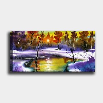 Yatay Kanvas Tablo 30cm x 90cm