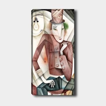 Dikey Kanvas Tablo 40cm x 100cm