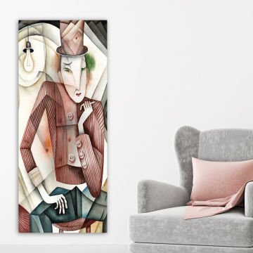 Dikey Kanvas Tablo 60cm x140cm