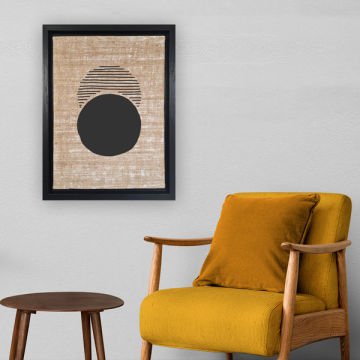 Siyah L Çerçeveli Tablo 66cm x 96cm