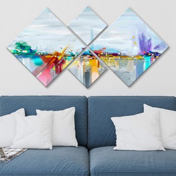 4 Parçalı Mdf Tablo 40cm x 40cm