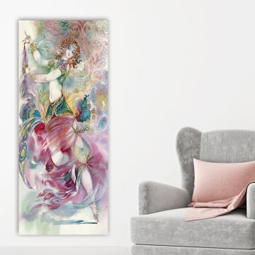 Dikey Kanvas Tablo 60cm x140cm