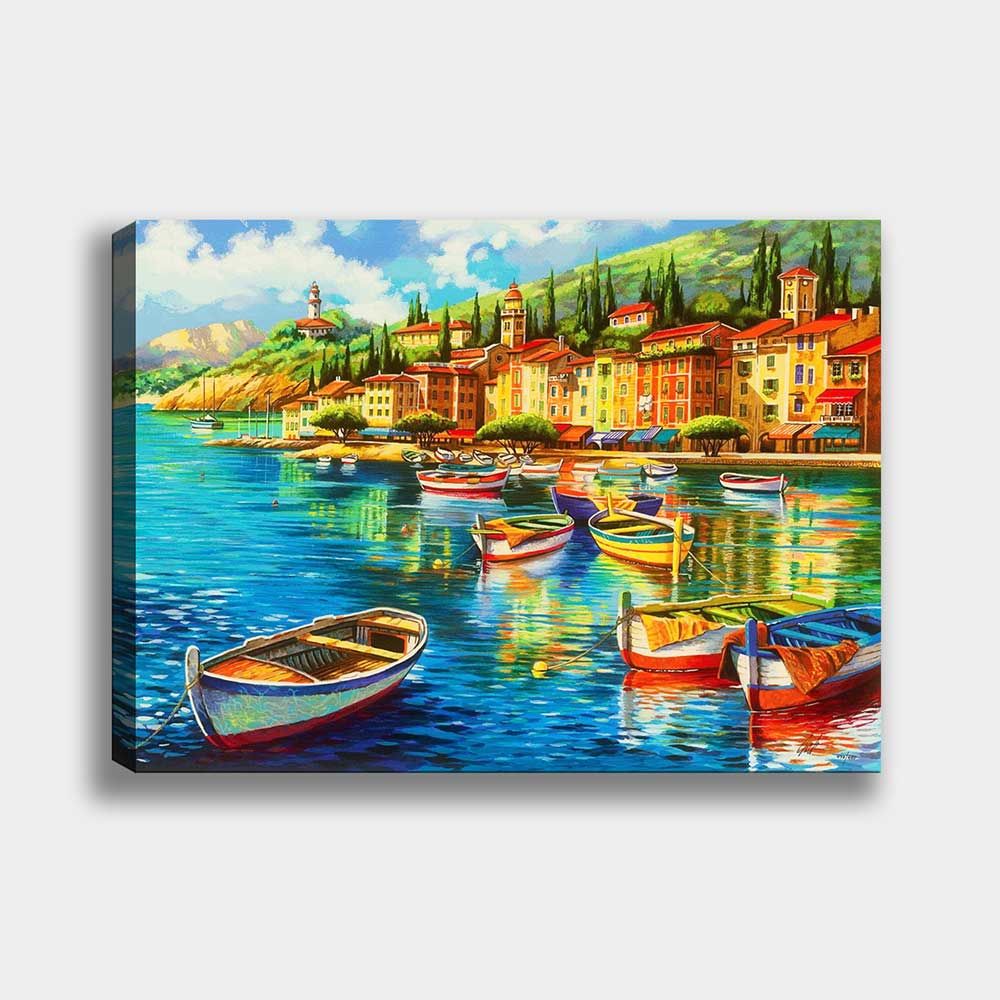 Sahil Manzara Kanvas Tablo 100cm x 140cm