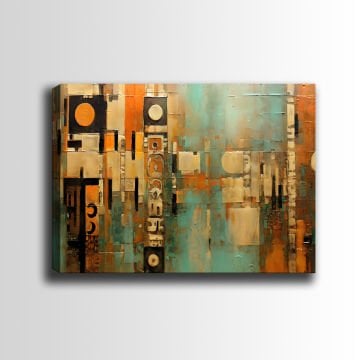 Soyut Kanvas Tablo