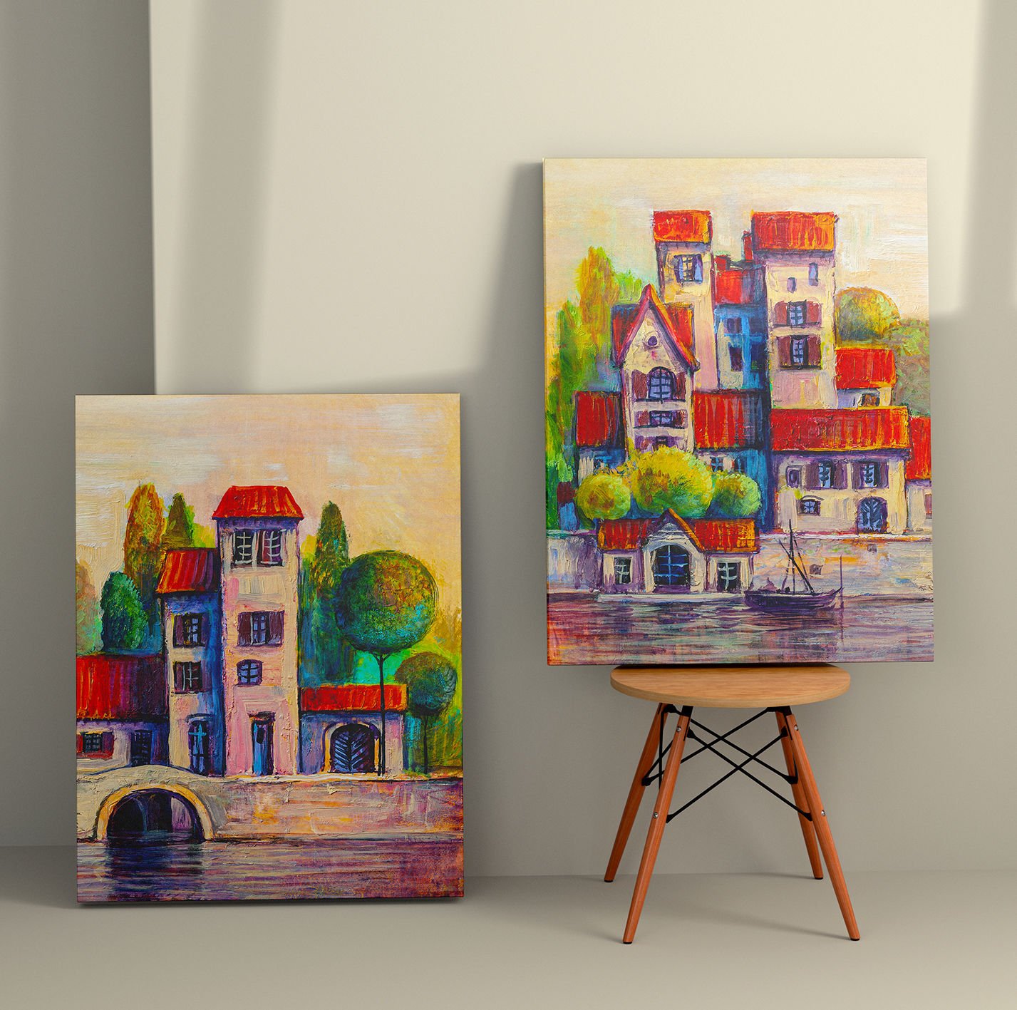 2 Parçalı Kanvas Tablo