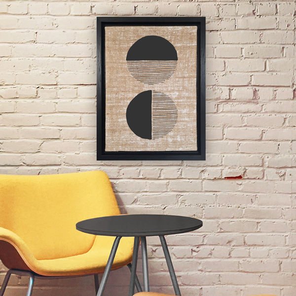 Siyah L Çerçeveli Tablo